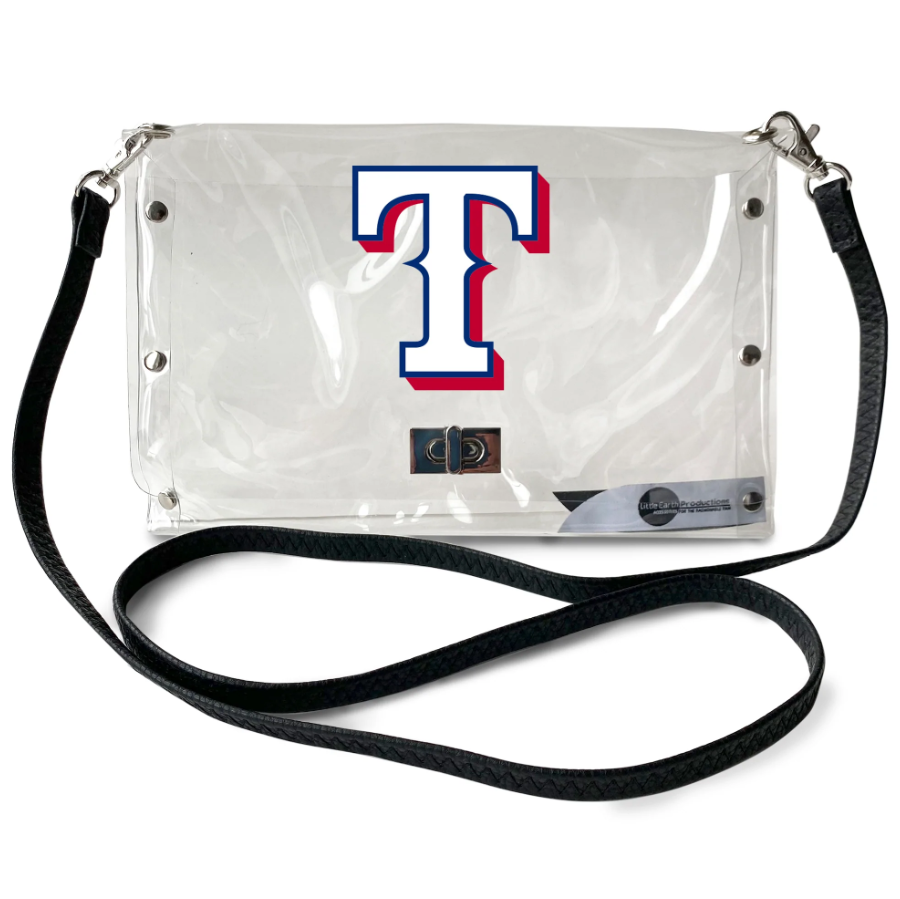 Texas Rangers Clear Envelope Purse Tailgating Central